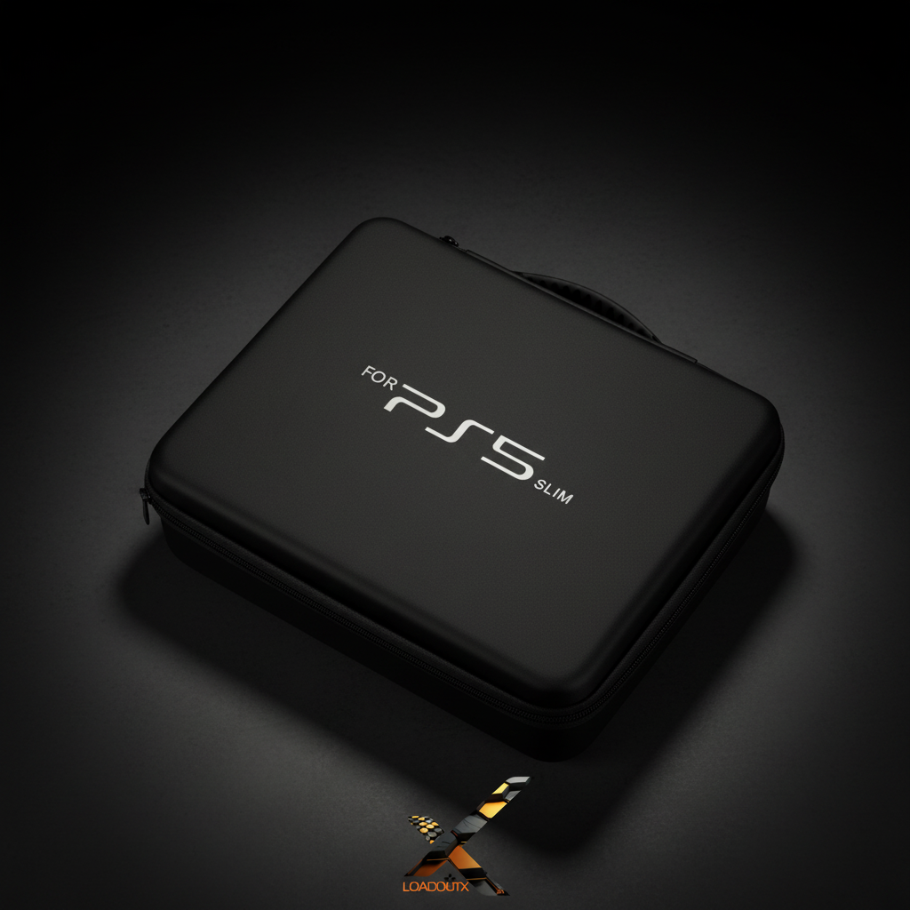 LoadoutX™ Black PS5 Slim Deluxe Carry Case | Console & Accessories Protection