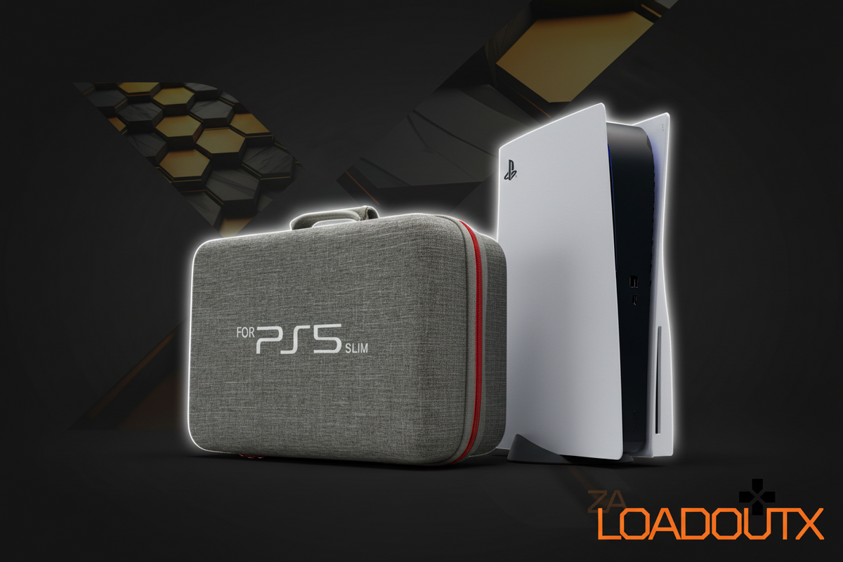 LoadoutX™ Grey PS5 Slim Deluxe Carry Case | Console & Accessories Protection