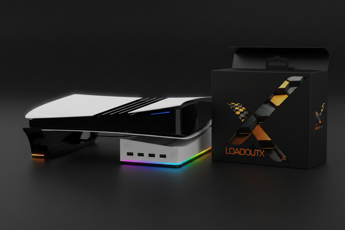Ipega BaseStation — PS5 Slim/Pro Horizontal Stand & RGB Hub