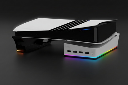 Ipega BaseStation — PS5 Slim/Pro Horizontal Stand & RGB Hub