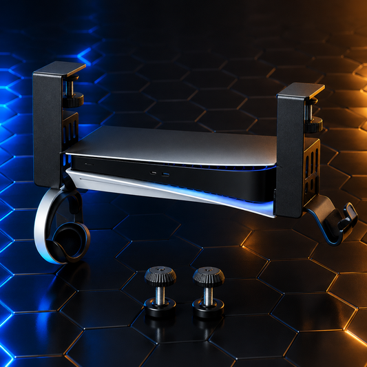LoadoutX™ StealthMount — PS5 Under-Desk Mount, No Drilling