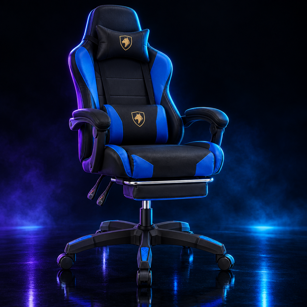 ThroneX Max — 135° Reclining Gaming Chair with Leg Rest